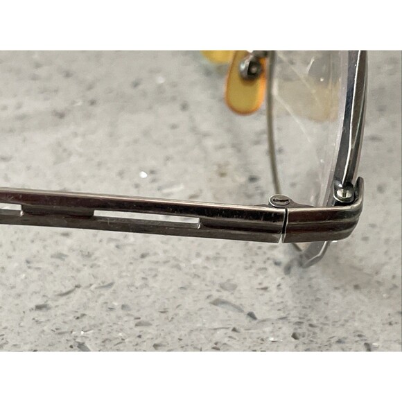 Vintage First Lady Japan Eyeglasses Frames ONLY 5 1/4 Full Rim 52-20 oval metal main image 3